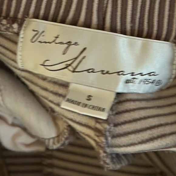 Vintage Havana Tan Striped Joggers - Picture 7 of 7